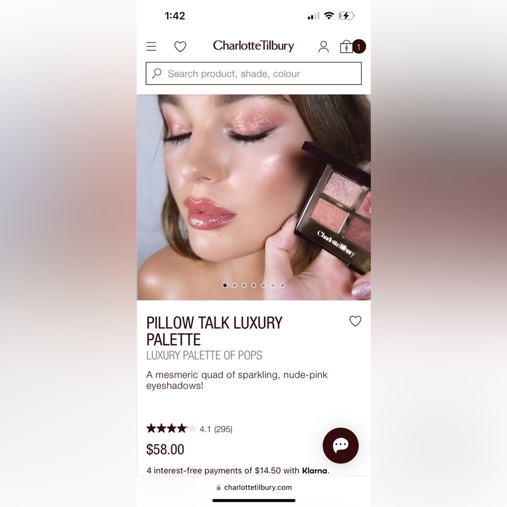 Charlotte Tilbury- PILLOW TALK LUXURY PALETTE
LUXURY PALETTE OF POPS. NEW**
